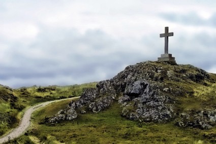 Croix le sommet de la Croix christianisme