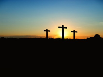 Cross alba tramonto