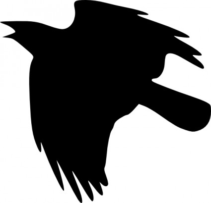 Crow Flying Up Clip Art