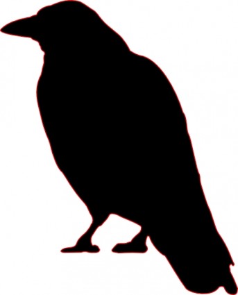 clipart de silhueta corvo
