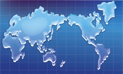 Кристалл текстура вектора карта мира