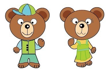 vettore orso simpatico cartone animato