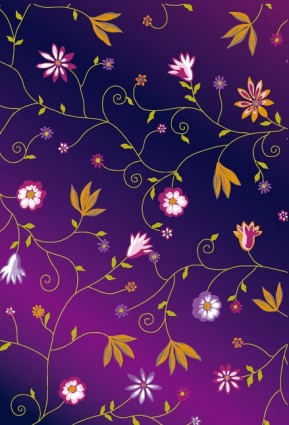 mignonnes petites fleurs colorées vector background