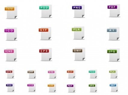Cute File Format Icons Icons Pack