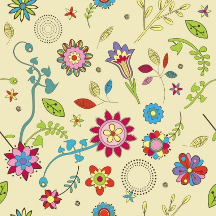 かわいい花の壁紙のパターン