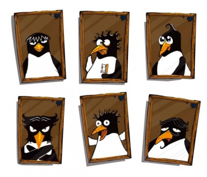 chim cánh cụt dễ thương hình ảnh véc tơ