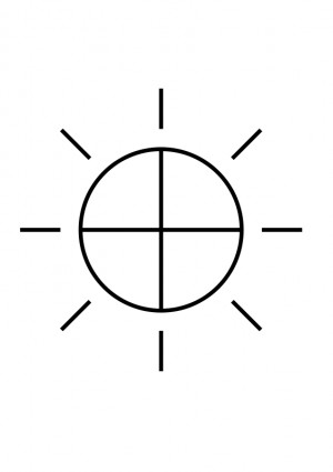 رمز الطاقة الشمسية الداتشيين