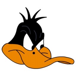 Daffy duck en colère
