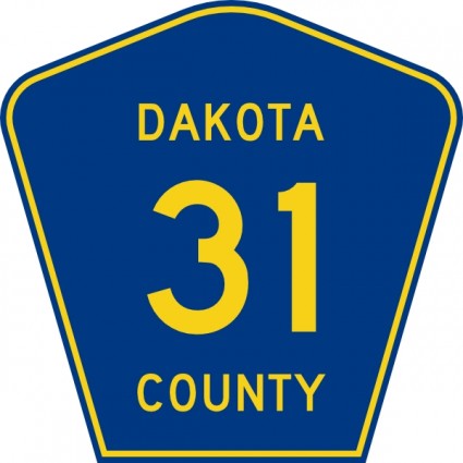 clipart de Dakota county route