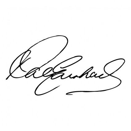 assinatura de Dale earnhardt