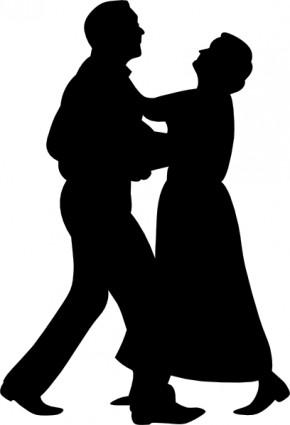 الرقص زوجين قصاصة فنية