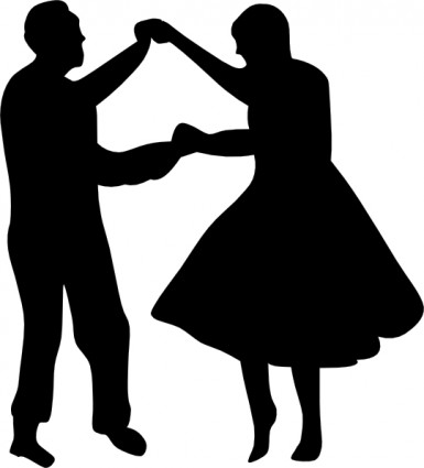 ballo ClipArt coppia degli anni cinquanta