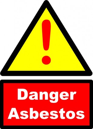 asbesto señal de peligro clip art