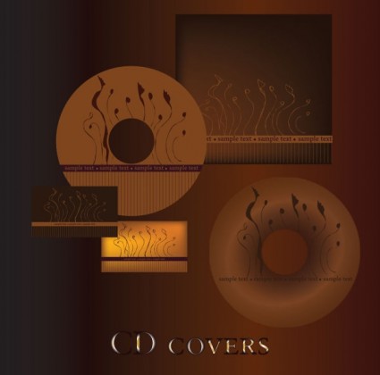 dunkel rot cd-Cover-Vektor