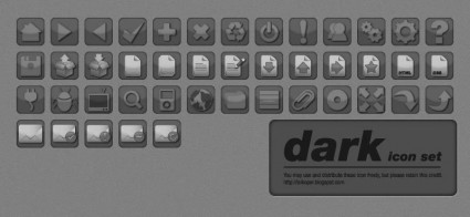 dunkle Vector Icon set
