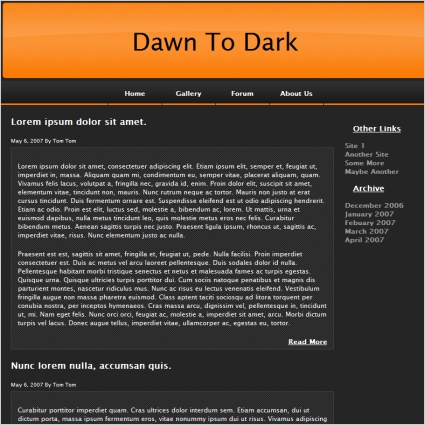 새벽 어두운 서식 파일