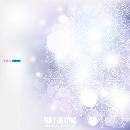 Dazzling Snowflake Background Vector