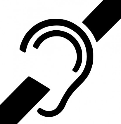 ClipArt simbolo sordo