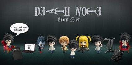 Death note icon set pack icônes