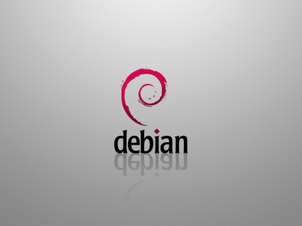 Komputery linux Debiana z tapetami