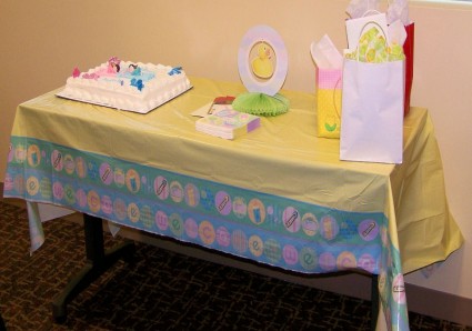 decoración de mesa de la ducha de bebé