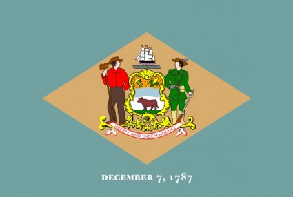 Bandera de Delaware clip art
