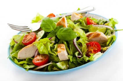 makanan lezat salad hd gambar