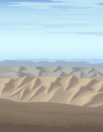 Pustynny krajobraz wektor