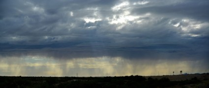 Wüste Regen panorama