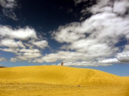 모래 사막 하늘