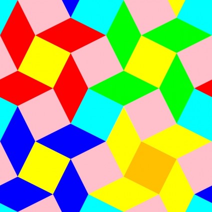 Diamond Squares Filled Pattern Clip Art