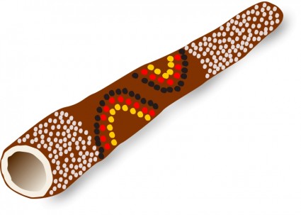 instrumento de la música tradicional australiana de Didgeridoo
