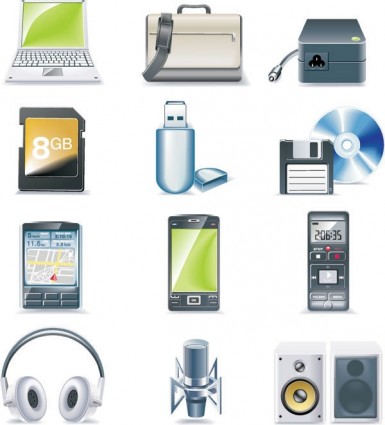 vettore icona apparecchiature digitali