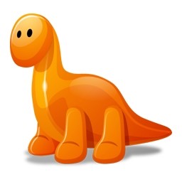 恐竜のオレンジ