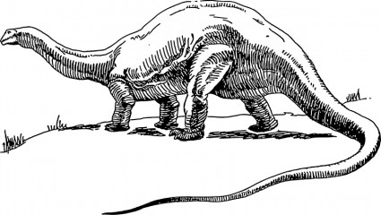 brontosaurio de dinosaurio