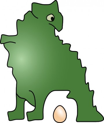 恐竜の卵のクリップアートを配置