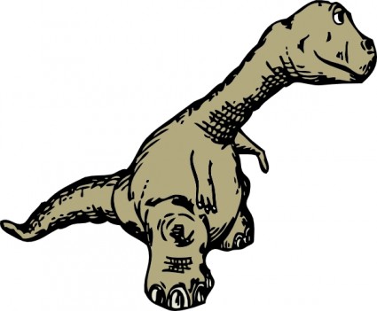 dinosaurus pandangan Dr samping clip art