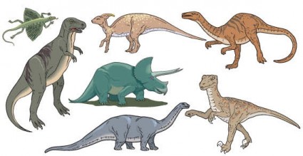 Dinozaury wektor