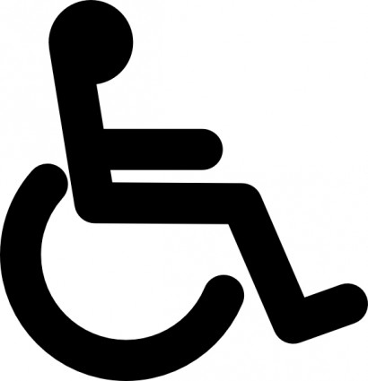 sedia a rotelle disabili accesso segno ClipArt