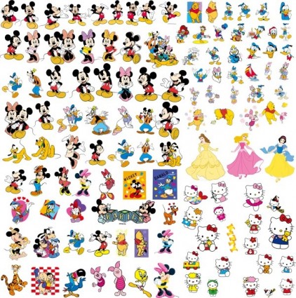 collection Disney dessin animé clip art