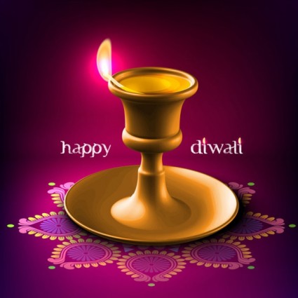Diwali belle background vector