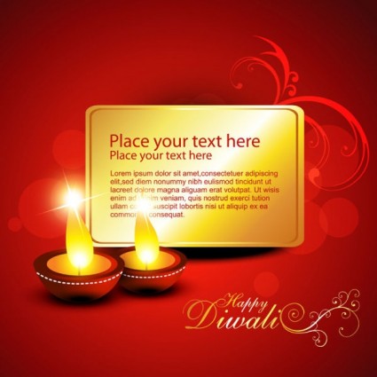 Diwali belle background vector