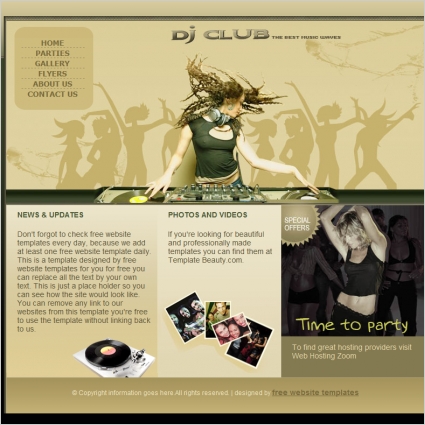 DJ club template
