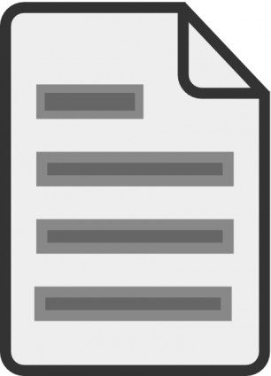 ClipArt icona di documento