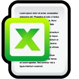 ドキュメントの microsoft excel