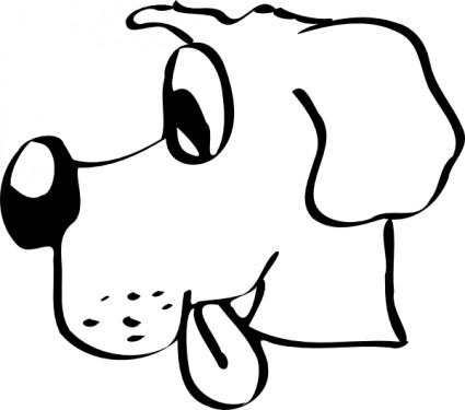 犬の頭のクリップアート