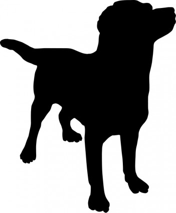 صورة ظلية الكلب