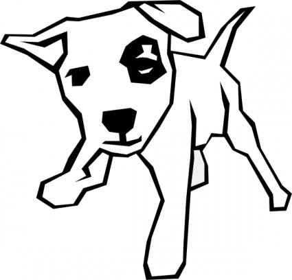 ClipArt disegno semplice cane