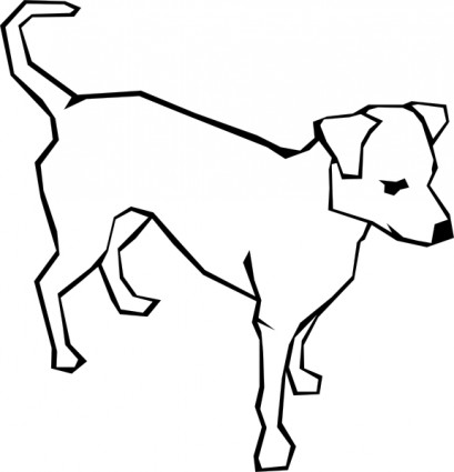 犬単純な描画クリップアート