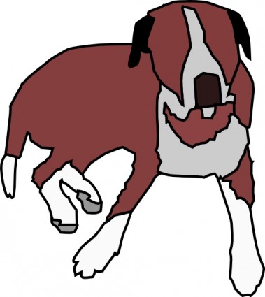 anjing duduk clip art